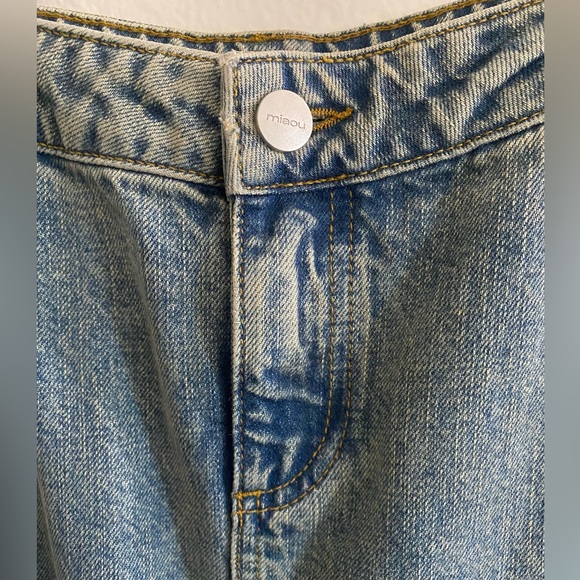 Miaou Rowan Wash Denim Maxi Skirt - Picture 3 of 6